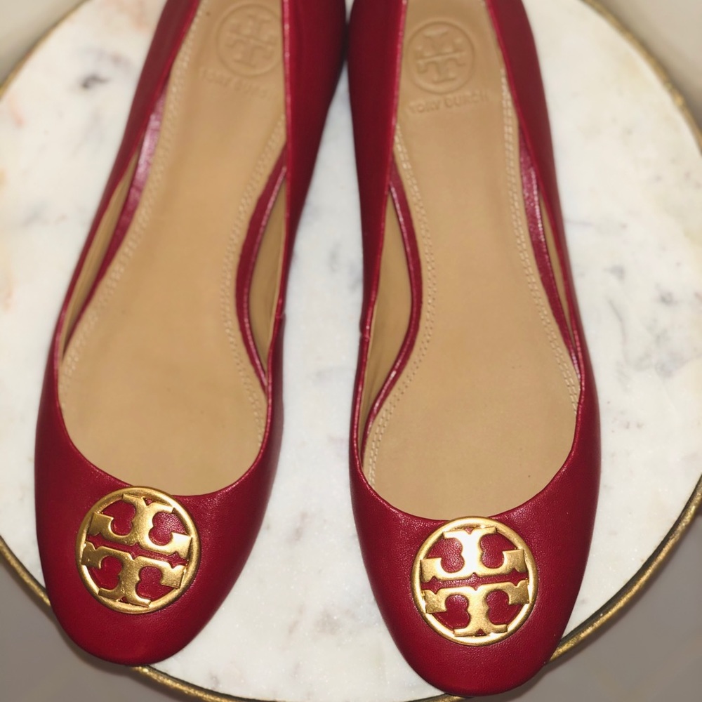 Tory Burch Red Leather Pump